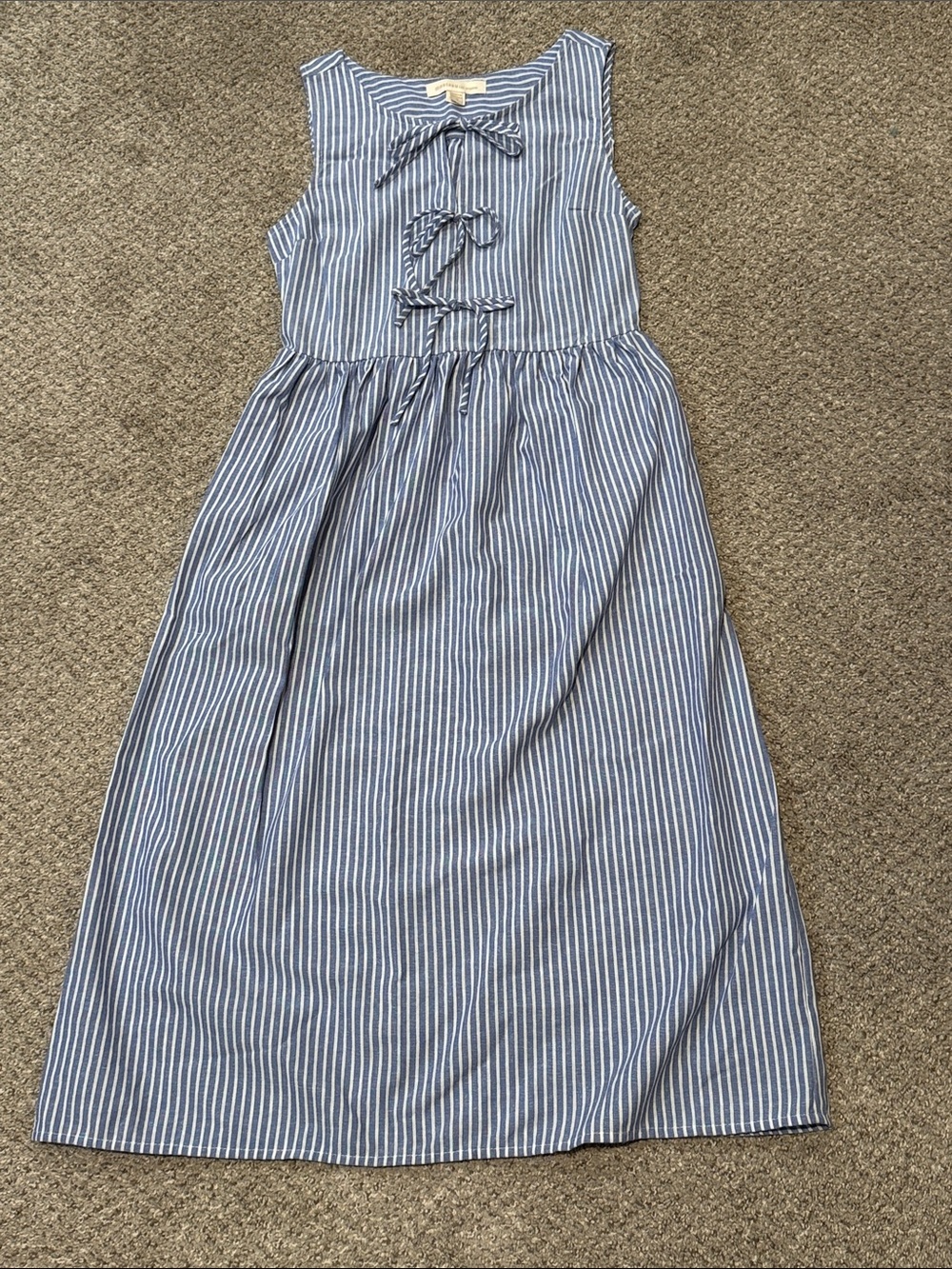Striped Bow Front Dress